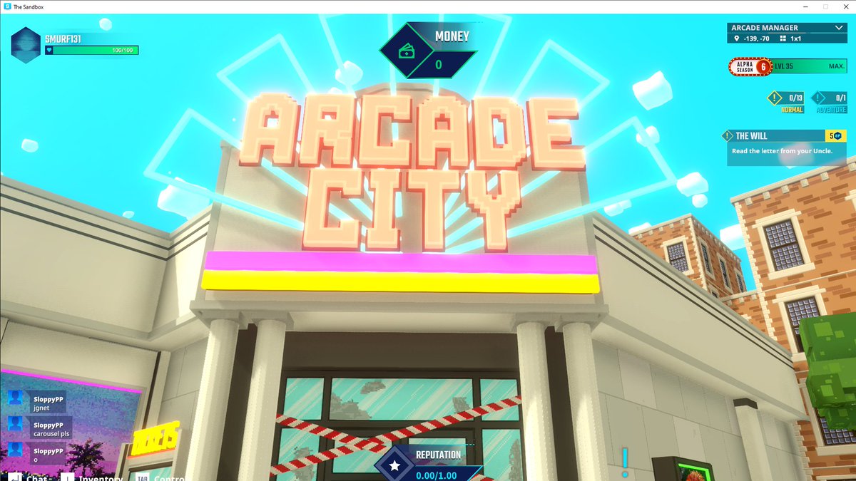 Who wants to join me at Arcade City in <a href="/TheSandboxGame/">The Sandbox</a>?  tsbga.me/TheSandbox