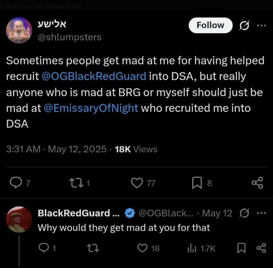 RTSG_Main's tweet image. 🚨 BIG: Black Fed Guard was recruited into DSA by a Zionist who peddled the 40 Beheaded Babies lie and calls all Palestine protestors &quot;antisemitic&quot;.