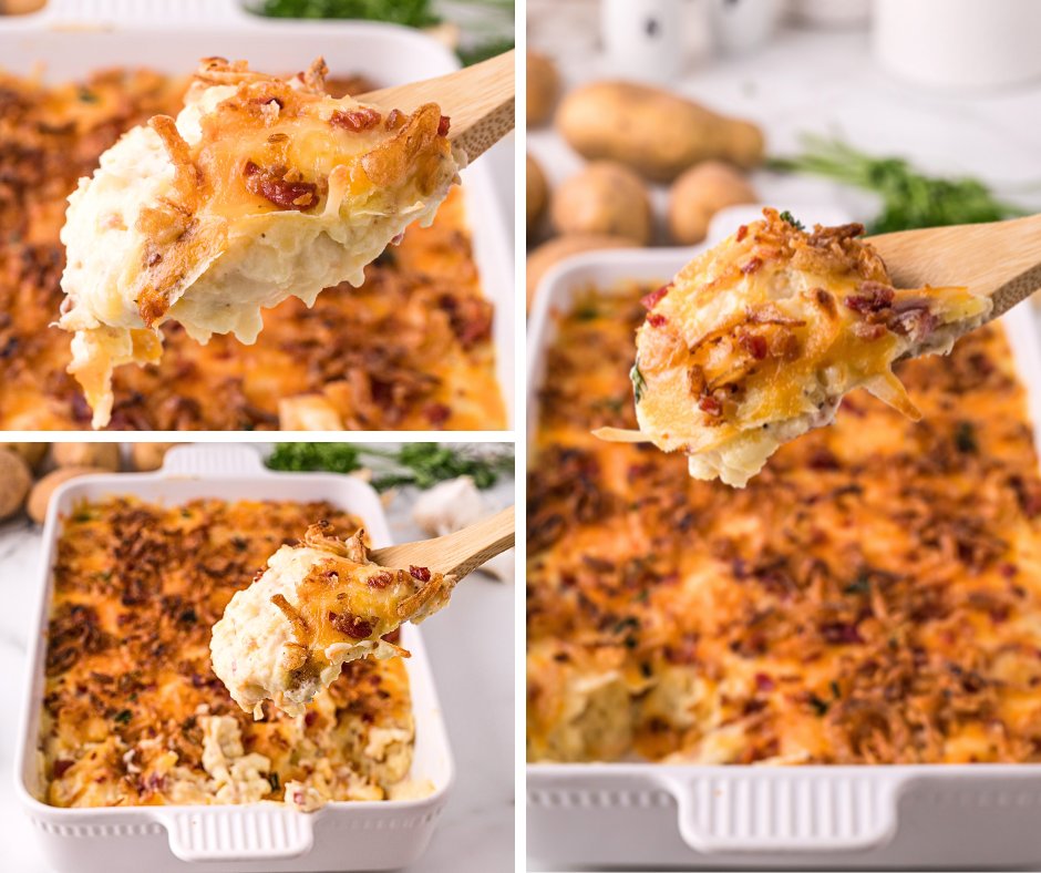 HipMamasPlace's tweet image. Creamy, cheesy, bacon-loaded goodness! 🥔🔥 This Easy Loaded Mashed Potato Casserole is the ultimate comfort side that’s perfect for dinner or your holiday feast. Full #recipe here: tinyurl.com/ey97fe8r #LoadedMashedPotatoCasserole #MashedPotatoRecipe #ThanksgivingSides…