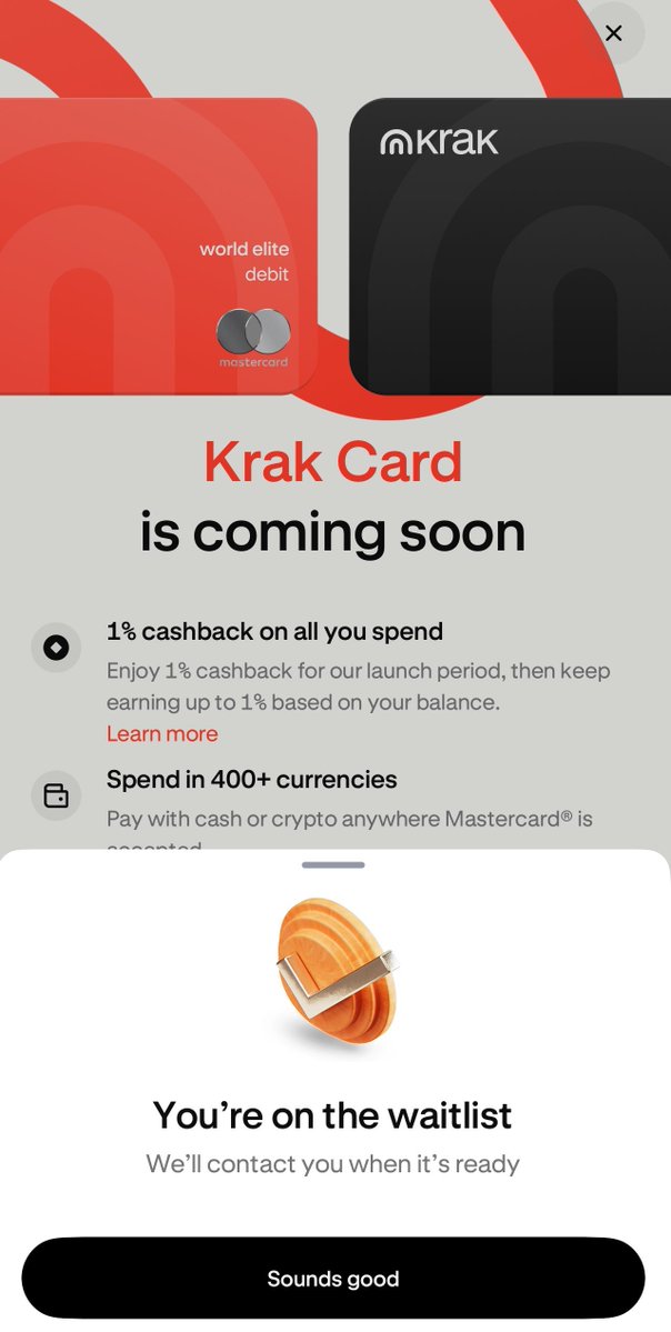 Kraken debit card hits different. Definitely locking one in