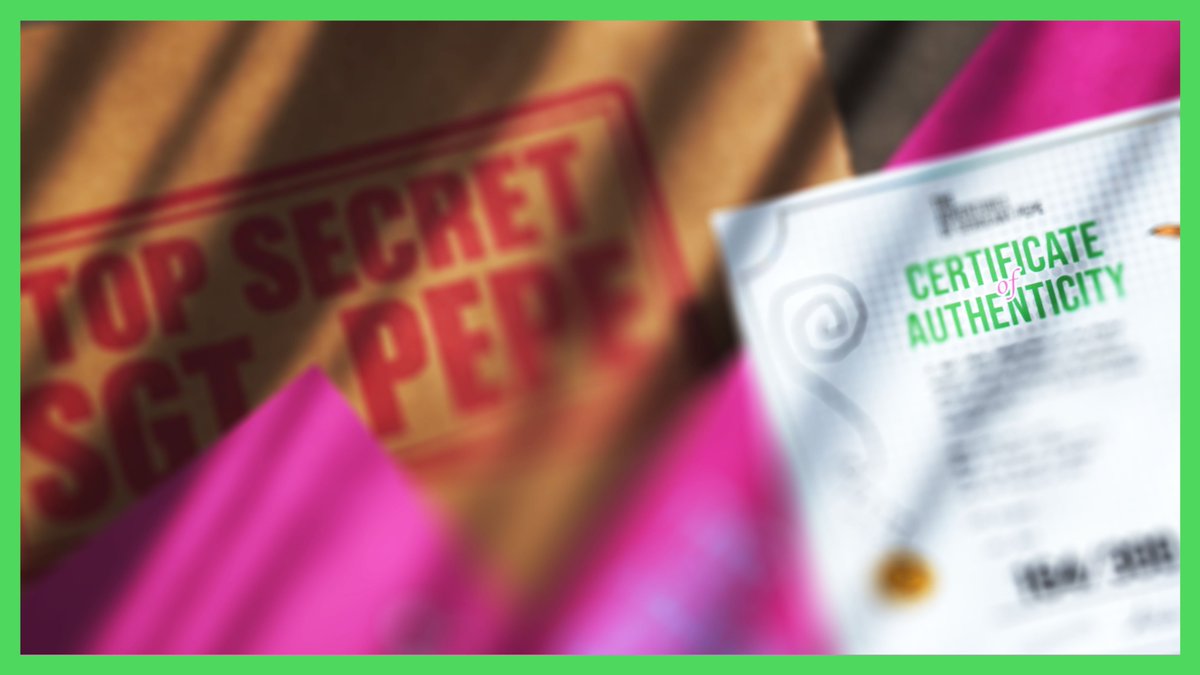 Stop scrolling! You don't want to miss this!

The timeline’s calm… a little too calm. If you’re holding, now’s the moment to turn notifications on 🔔 Something is coming!

This Wednesday, a new page turns in the story of Sgt Pepe. Exclusive for Holders!