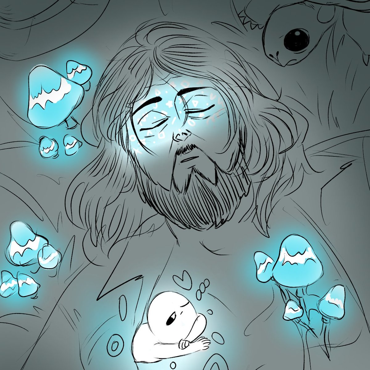 andrajosa444's tweet image. Me estaba viendo hoy #commonsideeffects y me está encantando 🥹
Hice un doodle rápido de Marshall