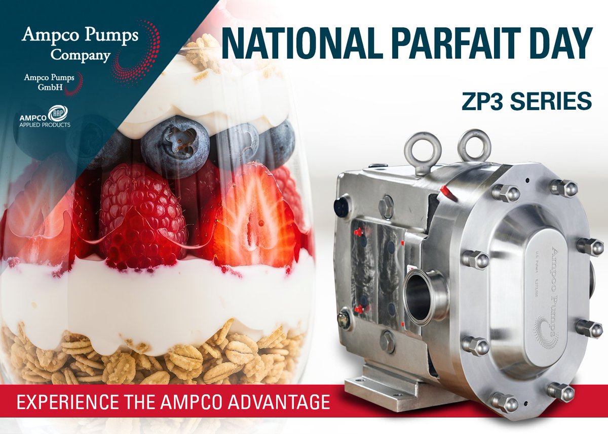 Celebrate #NationalParfaitDay with a dish of this flavor-layered dessert! The #AmpcoZP3Series gently transfers thick, creamy yogurt to create flawless parfaits.

Learn more: ampcopumps.com/zp3-series/