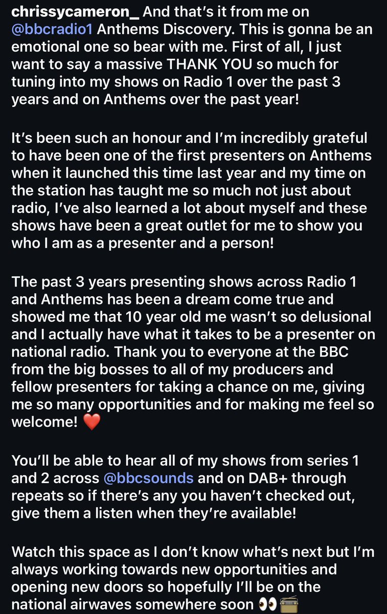 THANK YOU and BIG LOVE to <a href="/BBCR1/">BBC Radio 1</a> ❤️