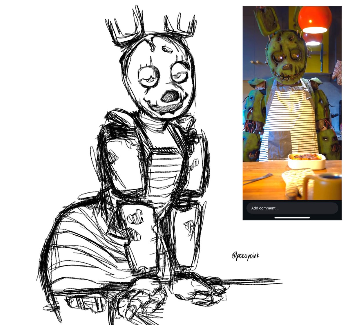Pocoyoink's tweet photo. Springtrap https://t.co/bZdj950ImB