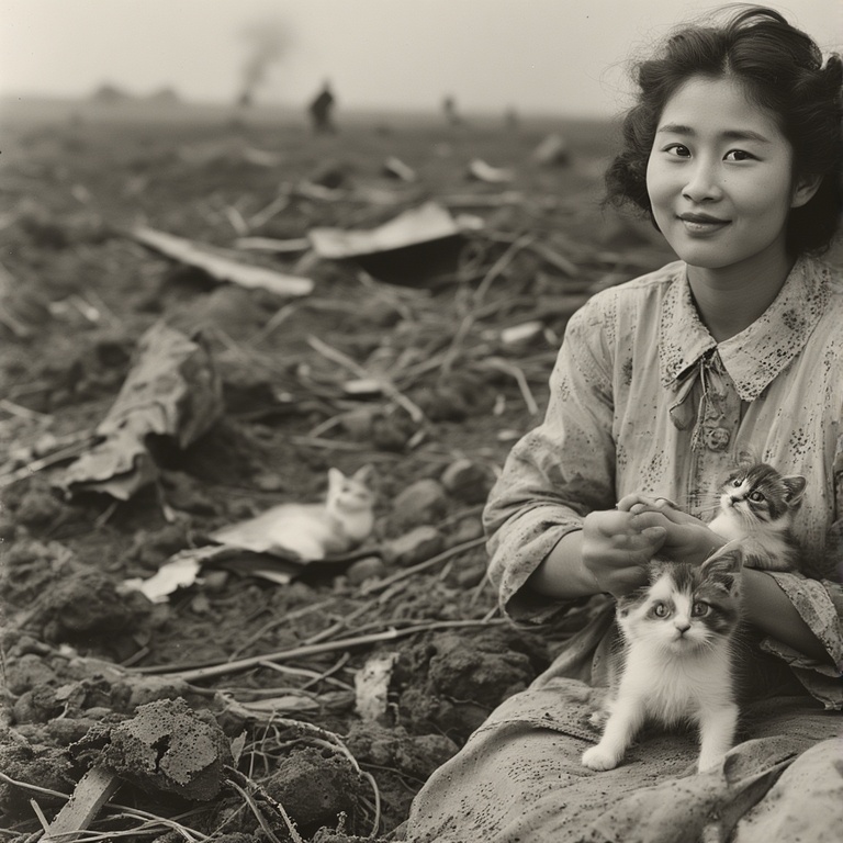 StephenSipila's tweet image. #AuthorsOfTwitter #author #AuthorSpotlight An Asian female version of Anne Frank rescuing kittens from the aftermath of the bombing of Hiroshima in 1945.