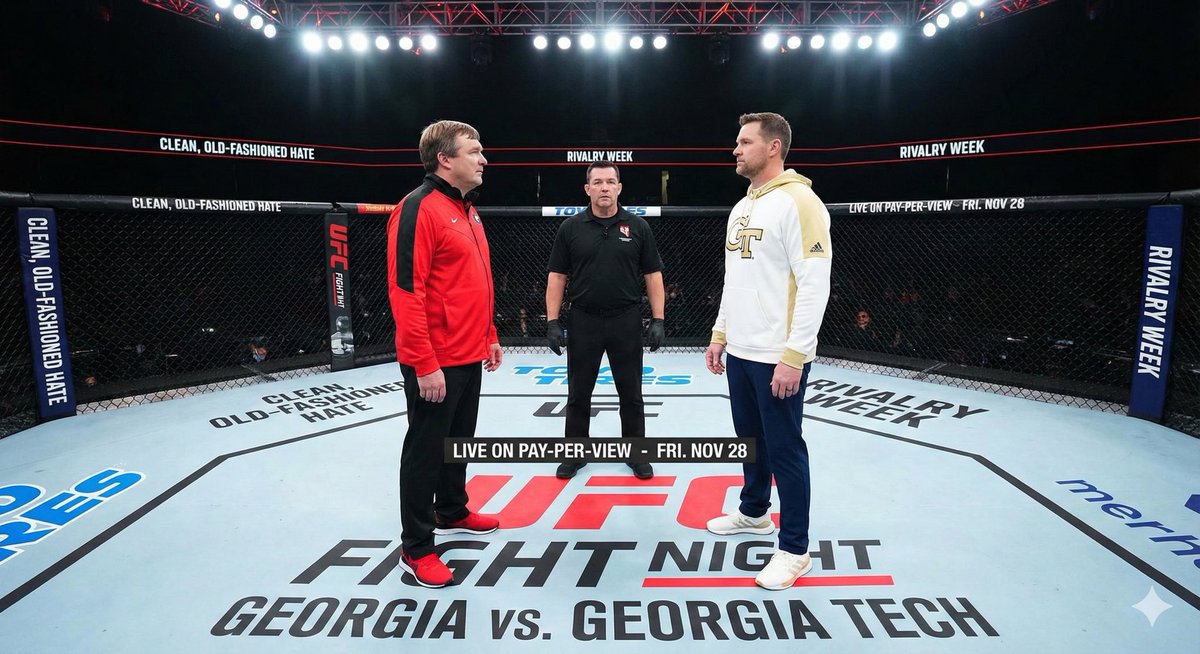 Who do you have Friday…

<a href="/GeorgiaFootball/">Georgia Football</a>  or <a href="/GeorgiaTech/">Georgia Tech</a>