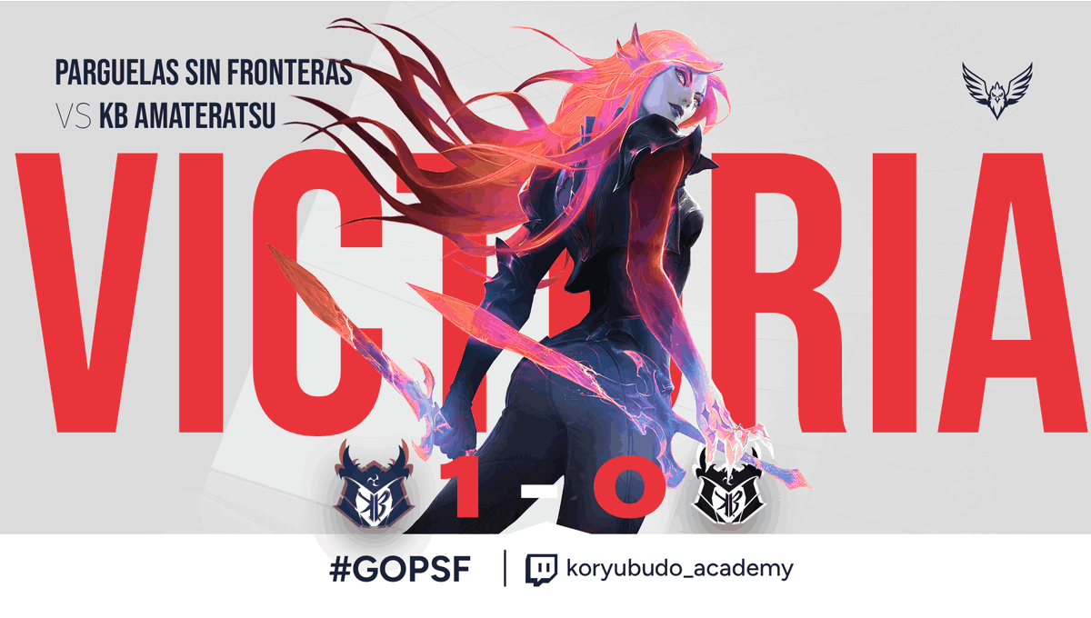 PSF_Team's tweet photo. ¡VICTORIA!
Despedimos a @budo_koryu AMATERATSU que han demostrado un buen nivel a pesar de como han entrado a la liga y esperamos verlas en más ocasiones.
Nos vemos en playoffs @pacopepe_97 Tiembla.
#GOPSF https://t.co/DnRedkr2dc
