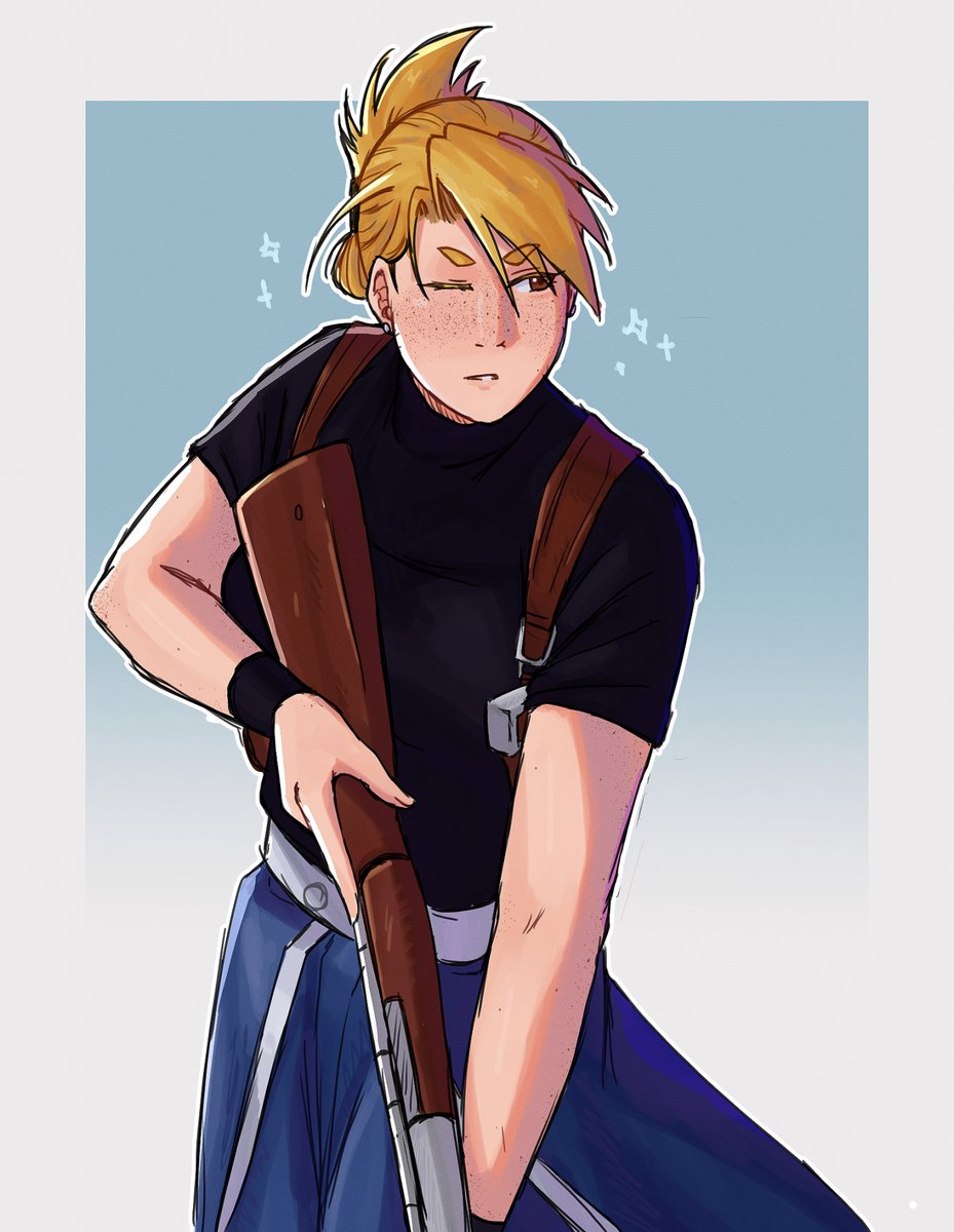 bisexualriza's tweet image. colored a sketch