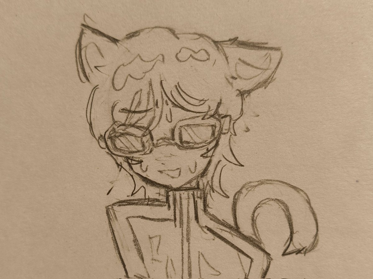 Hotions's tweet image. I&apos;ve been told a couple times how waterboy seems like a wet cat.... I decided to do this little sketch though I&apos;m unsure if I should work more into it and turn it digital

#waterboy #dispatch