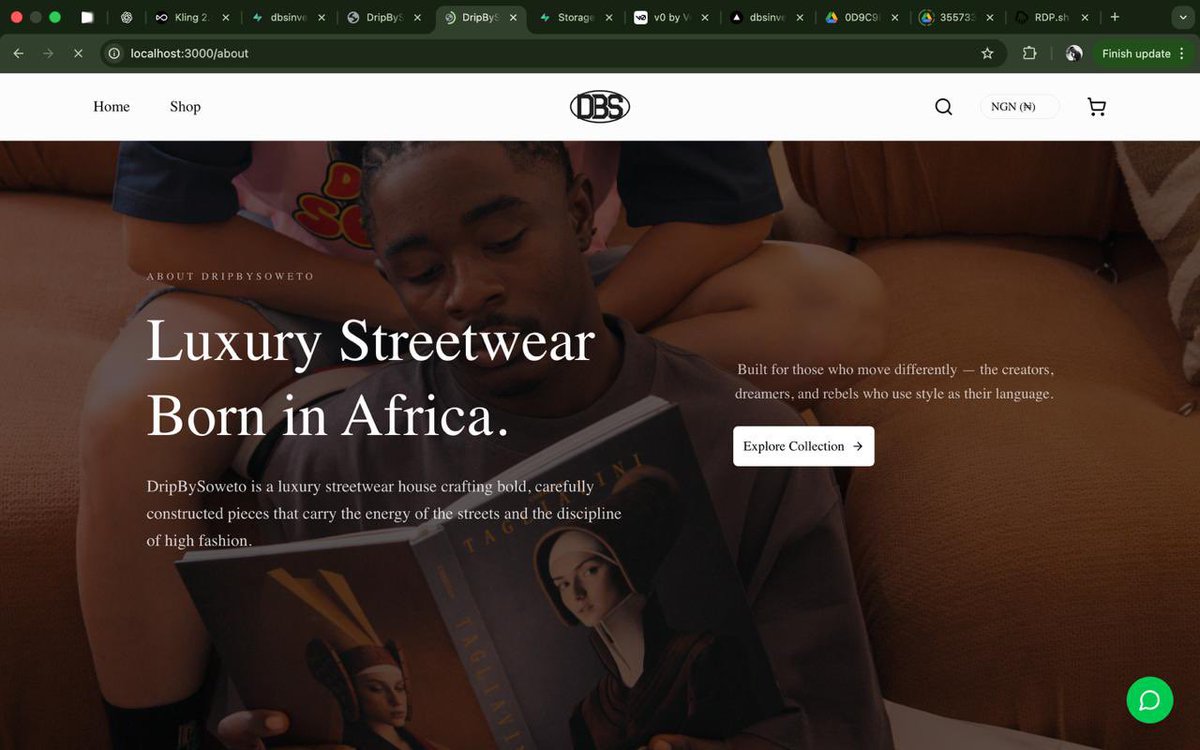 _k0lapo's tweet photo. full-stack developer. 
just finished this e-commerce website for a fashion brand. If you want a clean, modern, fully functional online store, dm let’s work. https://t.co/uUjb8jsuaM
