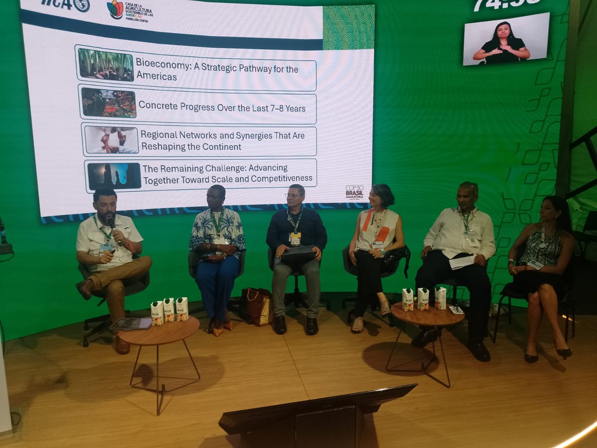 Bioeconomy was one of the central topics at #COP30, and <a href="/IICAnews/">IICA</a> showcased its potential to drive development in the rural territories of the Americas.

More information here 📰👉🖱️iica.int/en/press/news/…