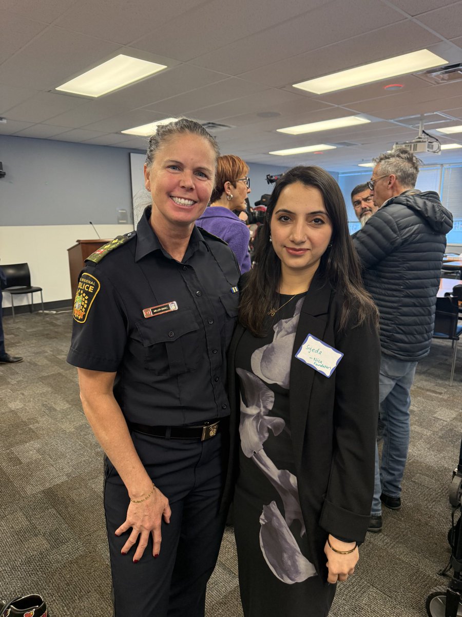 RMiller2221's tweet photo. Honoured to attend the FIPV Awareness Campaign kick off on behalf of @PeelPolice helping to create awareness &amp; strengthening our collective action to end VAW. Grateful to @RoweSantos, @HartNatalieA &amp; @nancypolsinell1 for their steadfast support &amp; advocacy. https://t.co/E0O89UcLrC