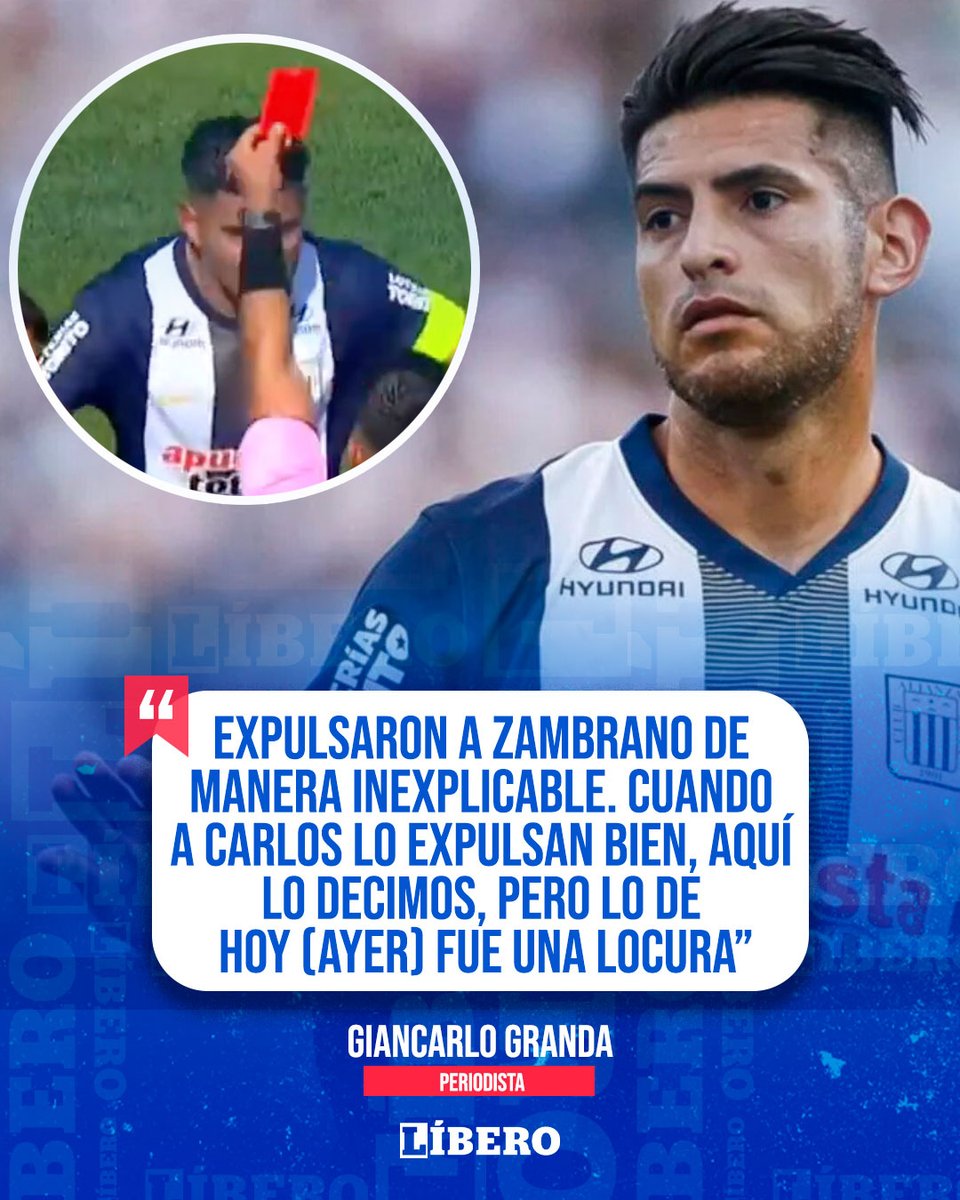 diario_libero's tweet image. ¡𝘿𝙀𝙁𝙄𝙀𝙉𝘿𝙀 𝘼𝙇 &apos;𝙆𝘼𝙄𝙎𝙀𝙍&apos;!

El &apos;Flaco&apos; Granda lanzó un comentario evidenciando su malestar en contra de el árbitro del #AlianzaLima - #UTC, pues consideró que se equivocó al momento de expulsar a Zambrano: &quot;Fue una locura&quot;, sentenció.

¿Qué opinas de esta polémica?