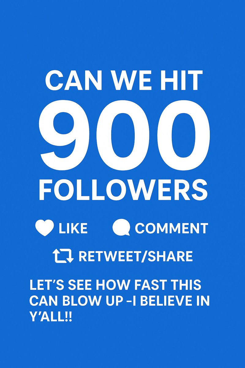kody452's tweet photo. Can we hit 900 followers TONIGHT? 👀🔥
Drop a like ❤️
Comment anything 👇
Retweet/share 🚀
Let’s see how fast this can blow up — I believe in y’all!! #RoadTo900 https://t.co/hkLHIVXUSI
