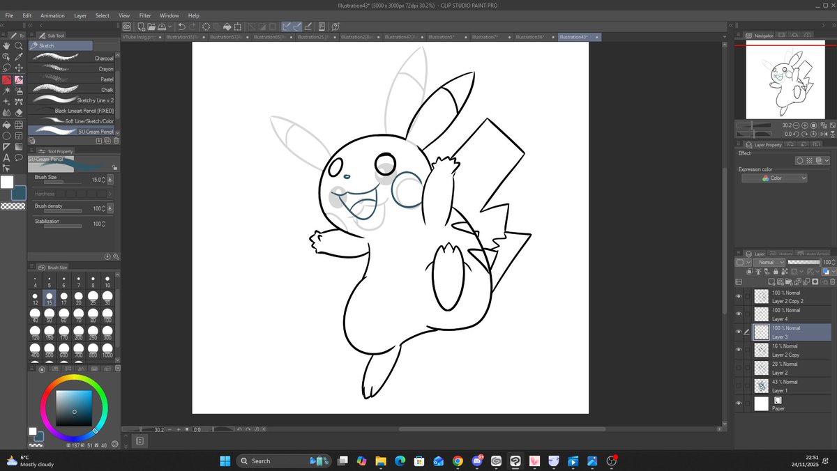 If there's ONE thing about Pikachu I find really FRUSTRATING to draw/get right, is the fricking face.

Real talk, every time I try and draw Pikachu, I have a hard time trying to get the face right.
#Dburch01 #DburchArt