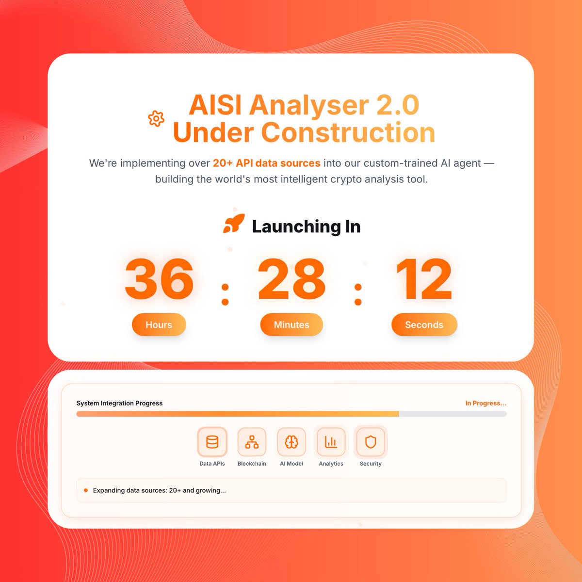 Aisi_Space's tweet image. 🚨 AISI BREAKING NEWS 🚨
The wait is over. The turning point is here.

In the next 36 hours, we’re bringing two industry-shifting products LIVE:

🔥 AISI Analyzer 2.0 | powered by 20+ data sources, blockchain intelligence, and our custom-trained LLM agent.
Paste a contract → get…