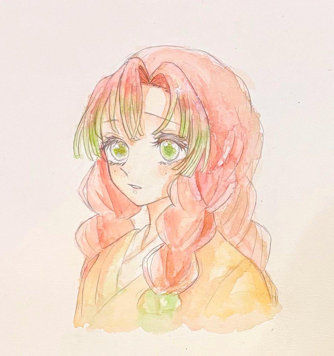 蜜璃ちゃん
#鬼滅の刃 #甘露寺蜜璃 #透明水彩 #アナログイラスト #DemonSlayer