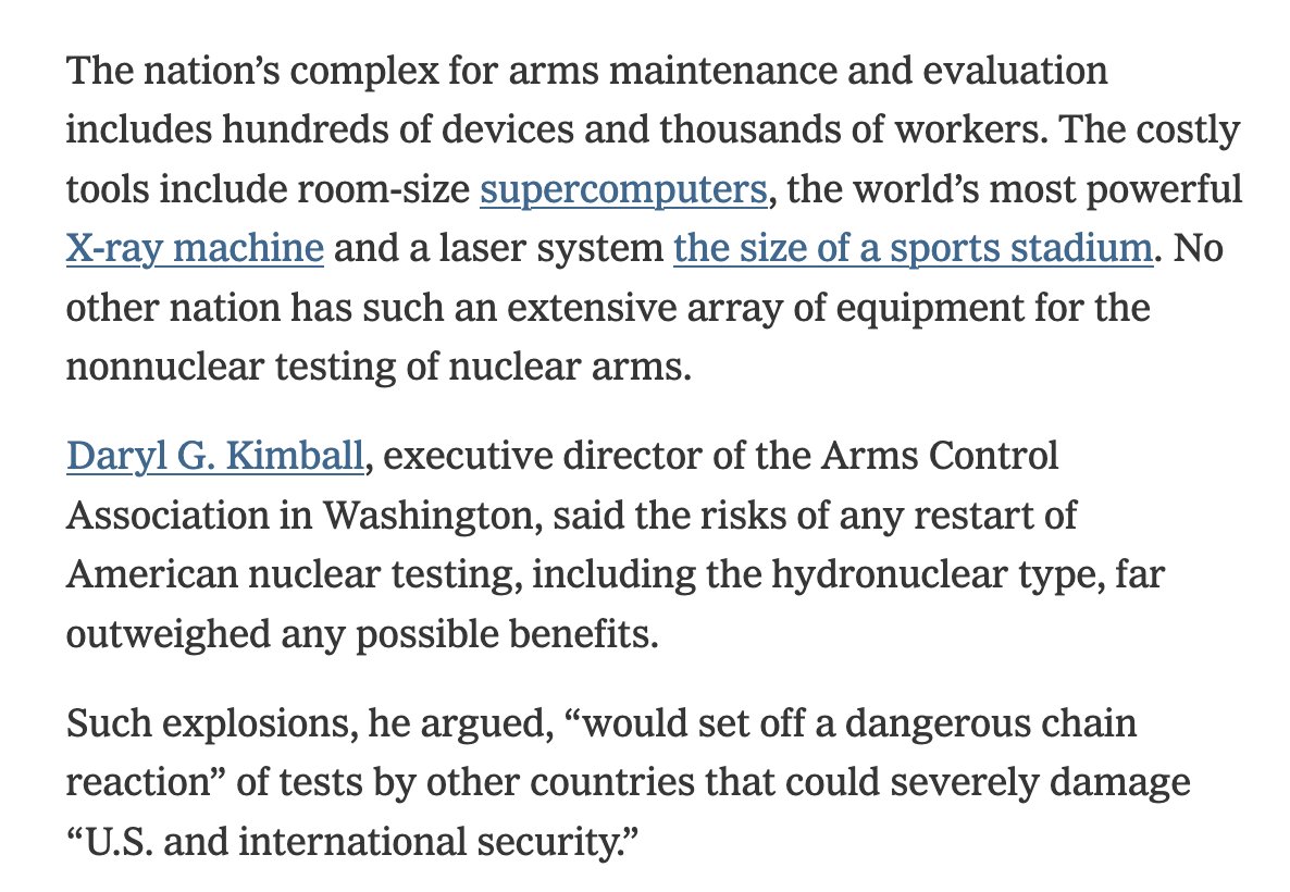 DarylGKimball's tweet photo. "The [Prohibited] Nuclear Weapons Tests Trump May Seek to Revive" by @WilliamJBroad via @nytimes  https://t.co/MMx6qt4Br2 https://t.co/V7wSoHhN9q