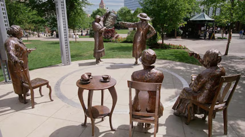 Martyupnorth_2's tweet image. Did you know?   

On April 19, 1916, Alberta became the FIRST jurisdiction in Canada to grant women the right to vote in provincial elections.... beating every other province and the federal government itself.

Thanks to the relentless work of the “Famous Five” (especially Louise…