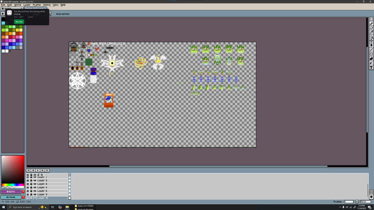TheGuildedGoose's tweet image. Today has been crazy! Been cleaning up my HDD and organizing projects. Here are some of the cooler things I found while spelunking! Most of this is pretty old, but was cool to see again.

#SoftwareDevelopment #art #gamedev #Unity #aseprite