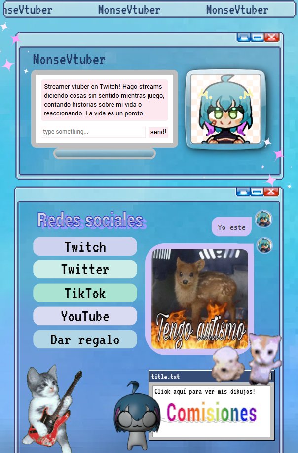 MonseVtuber's tweet image. Nivel de procastinación: Rehice desde 0 mi strawpage

monsevtuber.straw.page