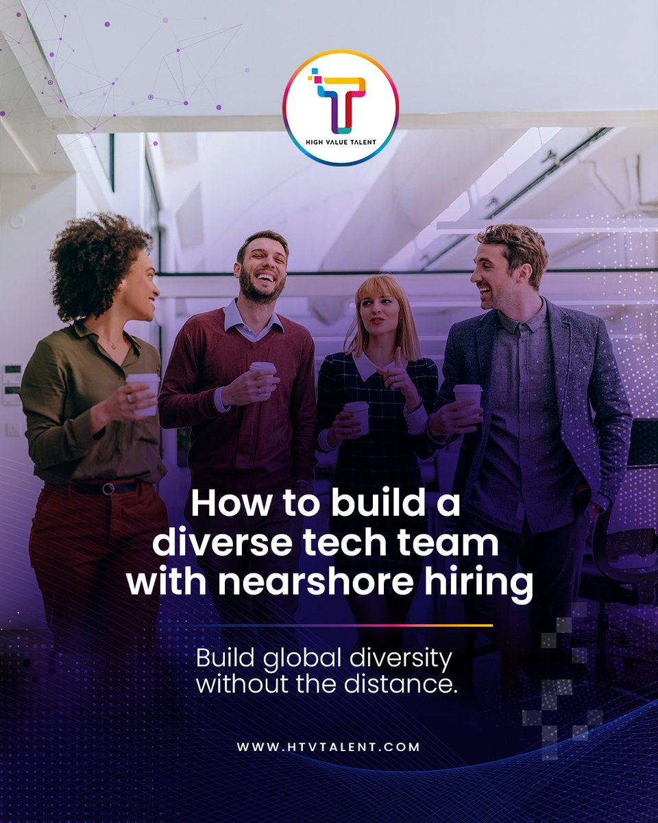 HVTalent's tweet image. Nearshore hiring makes building a diverse tech team faster and smarter — access fresh perspectives, aligned time zones, and top LATAM talent ready to scale.

#NearshoreHiring #DiversityInTech #TechTalent #LATAMTalent