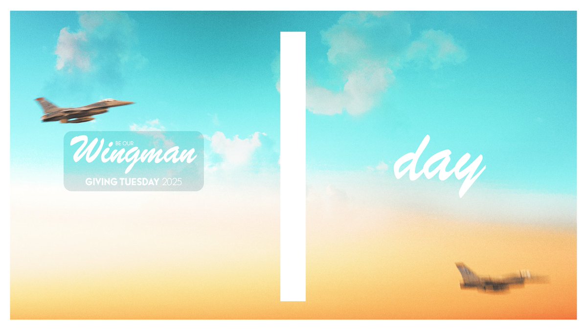 Giving Tuesday takes flight in 𝐎𝐍𝐄 day! Be our 𝔀𝓲𝓷𝓰𝓶𝓪𝓷 and support our programs. Maximize your impact on cadet-athletes and Air Force Athletics tomorrow at 8 AM MT.