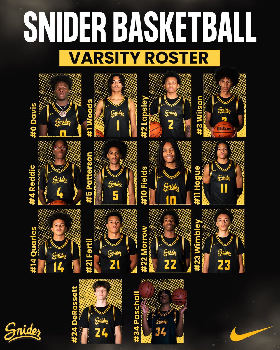 2025-2026 Varsity Roster.

Go Panthers 🟨⬛️