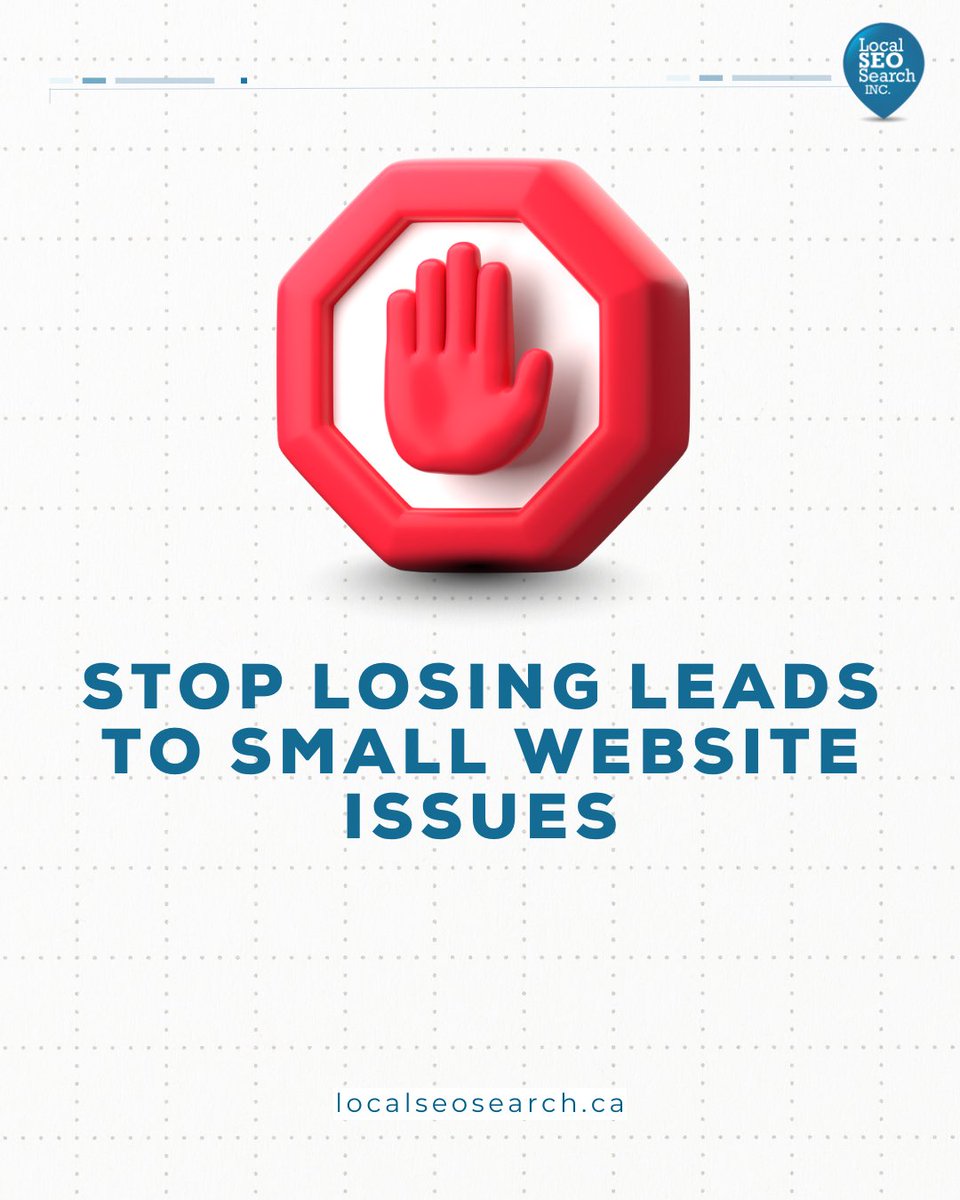 LocalSEO_Search's tweet image. Small website problems like broken forms or outdated contact details can quietly reduce your conversions. A simple fix can lead to more calls and leads.
Learn what a high performing website should include:
localseosearch.ca/our-services/w… 

Book a free website review today.