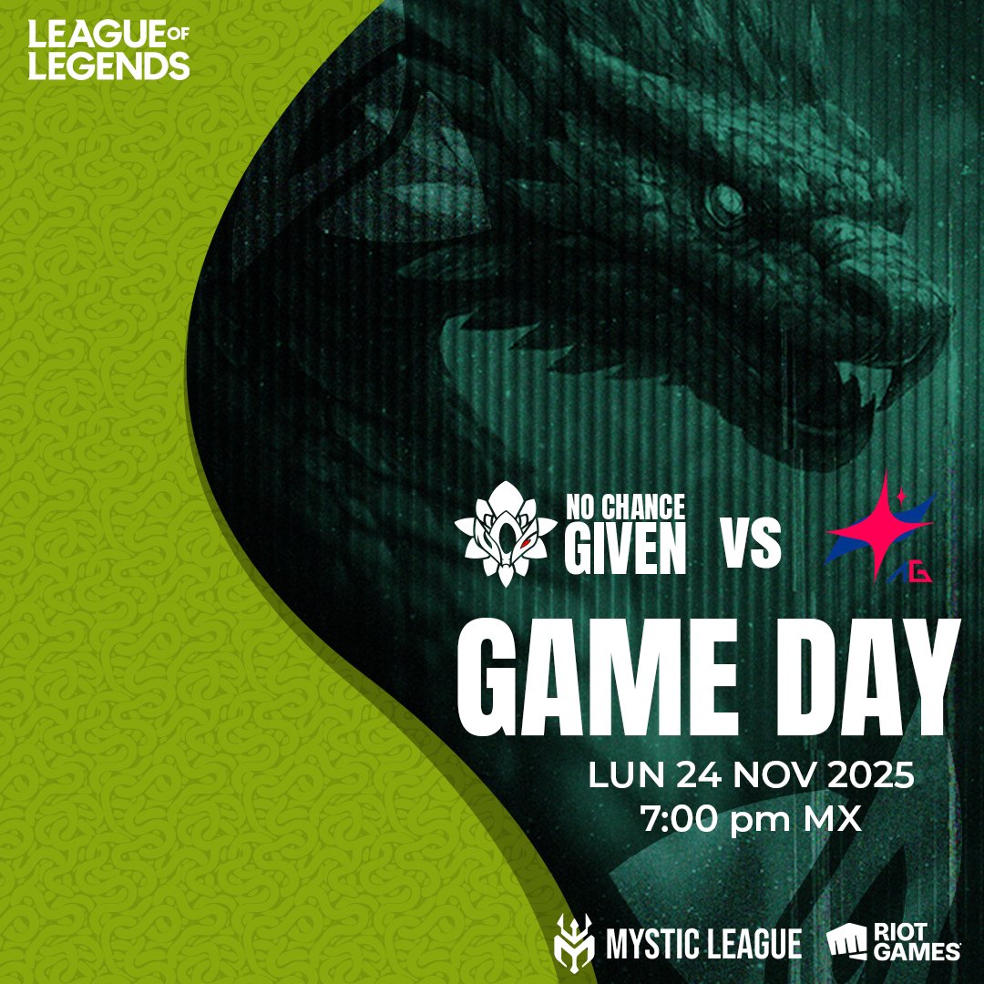 🔥 DÍA DE PARTIDO EN LA MYSTIC LEAGUE 🔥

NCG sigue invicto tras 4 partidas y 2 semanas de dominio absoluto…
Y hoy volvemos a la Grieta para defender el trono👑⚔️
📅 Hoy
🆚 <a href="/AGEsports27/">AG Esports</a>
⏰ 7pm MX | 8pm COL
📺 twitch.tv/mysticleaguetv

¡Vamos con todo, NCG! 🖤🤍
#NCG