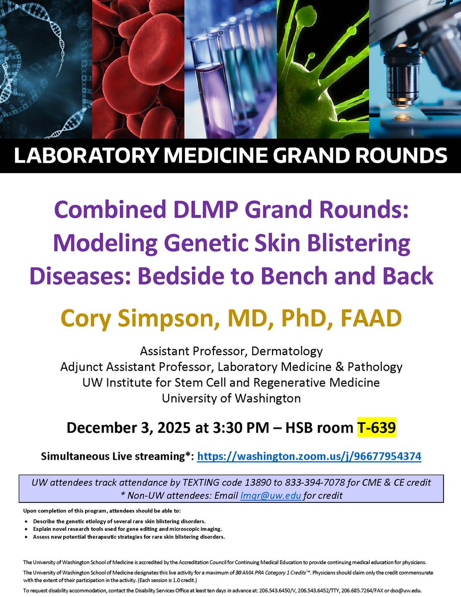 UW Dept. of Laboratory Medicine and Pathology 🔬 tweet media