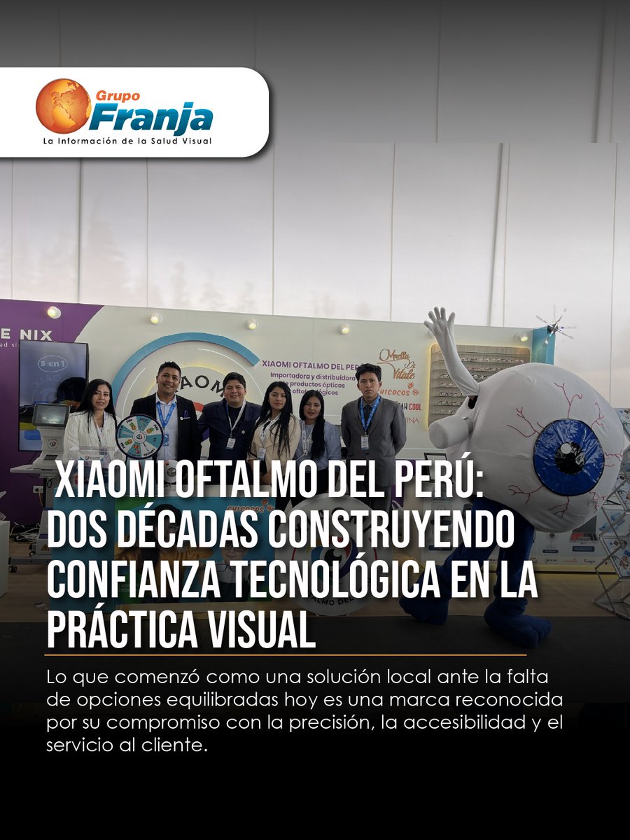FranjaVisual's tweet image. Xiaomi Oftalmo del Perú, más de veinte años construyendo un modelo basado en confianza y acompañamiento técnico, convirtiéndose hoy en una referencia para optómetras y oftalmólogos del país.

👉🏾 f.mtr.cool/pnqbjkmjph 👈🏾

#NotasFranja #Lentes #SaludVisualConEstilo #Producto