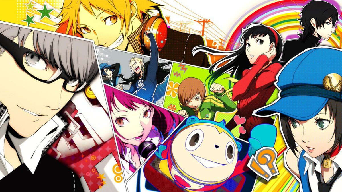 piratearchives's tweet image. i really like this p4g official art it captures the game vibe so well