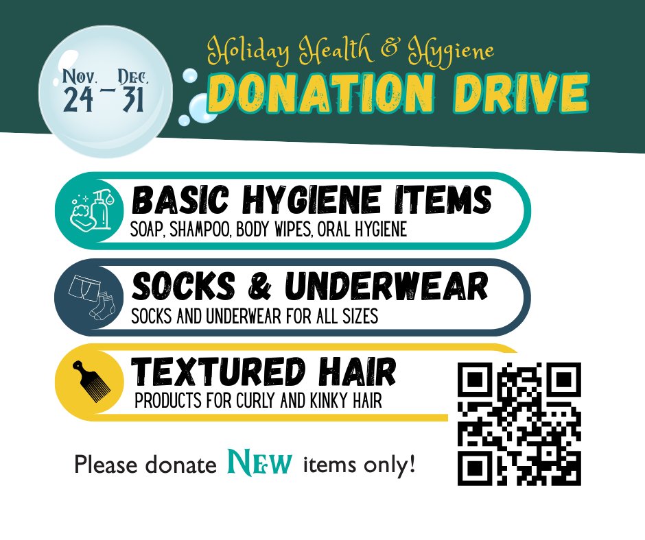 Help us stock Santa’s hygiene sleigh 🛁🎅✨

Your donations support our Showers &amp; Hygiene program — restoring dignity, health, and hope for our neighbors.

🎁 Drop-off: 14625 SE Stark St, Portland, OR 97233

Thank you for helping us care for our community! ❤️
#HolidayHealthDrive