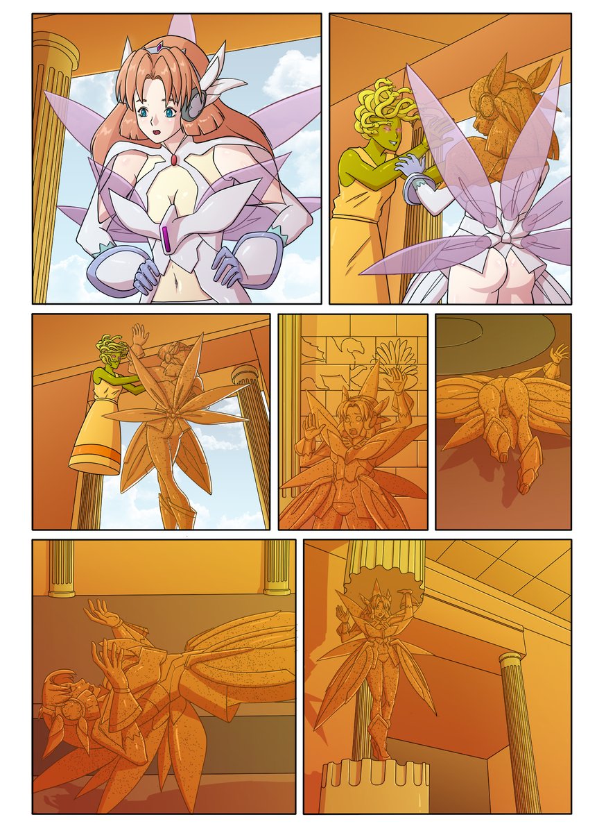 aryo_ya's tweet image. Petrified commission: Serena Cadenzavna Eve turn into Stone . If you interested for commission, please contact me via deviantart, Instagram (thegemblondong) or email at komikcappuccino@gmail.com #commission #opencommissions #petrified #petrification #statue