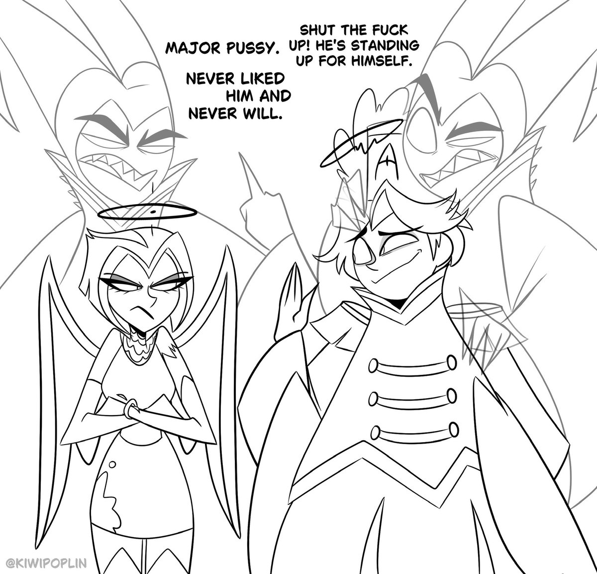 Different perspectives 

#hazbinhotellute #hazbinhoteladam #hazbinhotelabel