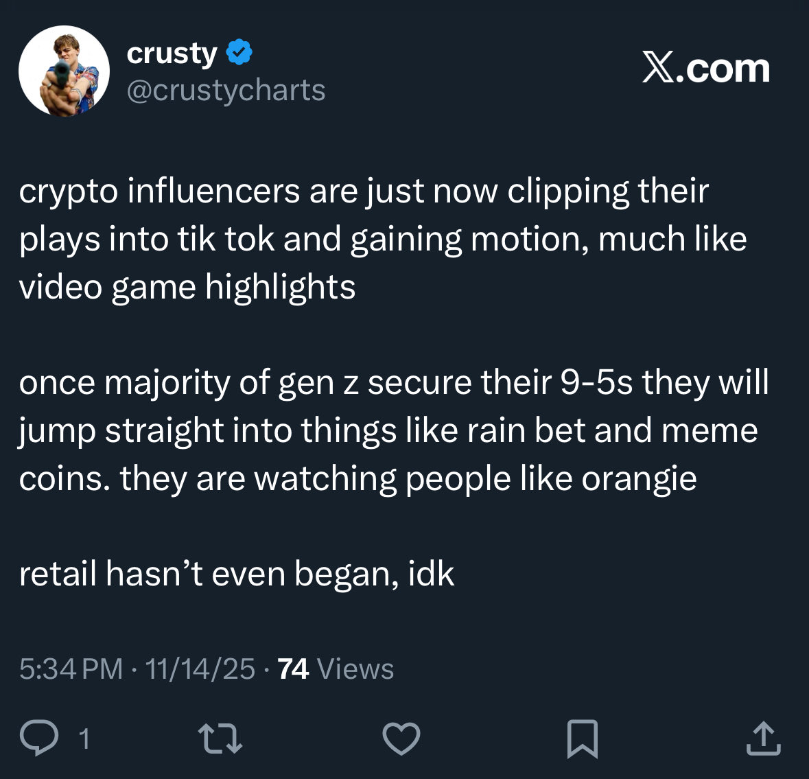 crustycharts's tweet image. just getting #started