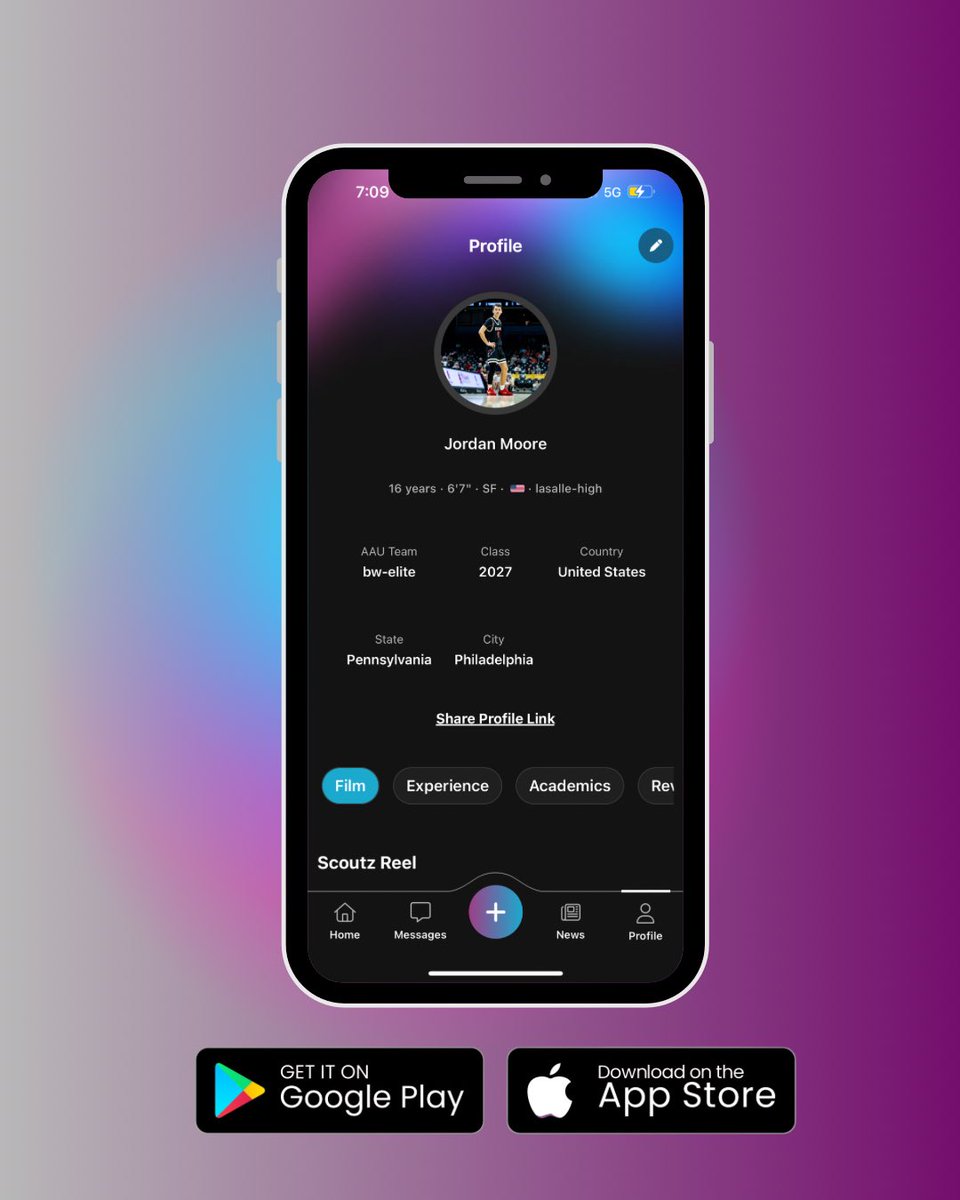 scoutzapp's tweet image. Class of 2026 seniors looking for schools and offers! Create a Scoutz profile asap. We have 100+ college coaches looking daily at profiles. 

onelink.to/vm3u2a