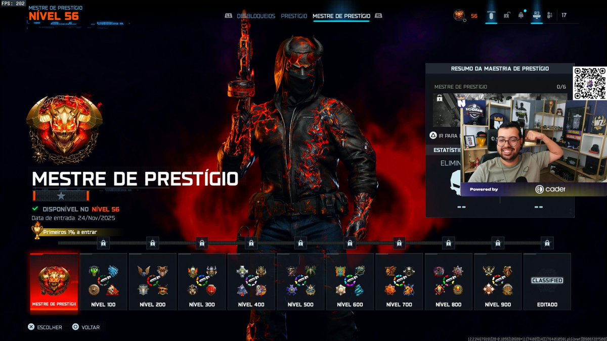 n4noFPS's tweet image. Prestigio Master ✅
Singularidade ✅
Genesis ✅
Infestaçao ⏳

10 dias ate dia 4 de dezembro na chegada da Season 1 para pegar a skin do zombies.. to ficando maluco.. 🤡