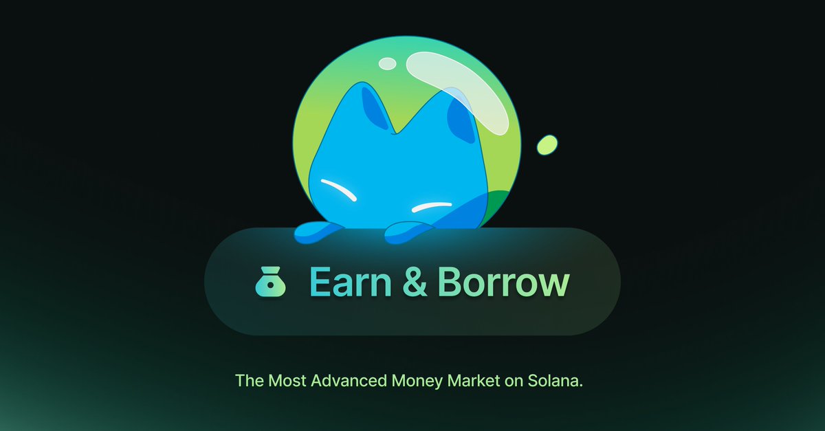 Earn, Borrow, Multiply 탭을 보여주는 Jupiter Lend 개요