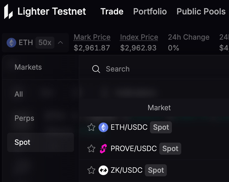 Lighter_xyz's tweet image. The testnet for spot trading on Lighter is live!  Check out the link in the thread.  We welcome feedback from traders as we get ready to launch the mainnet.