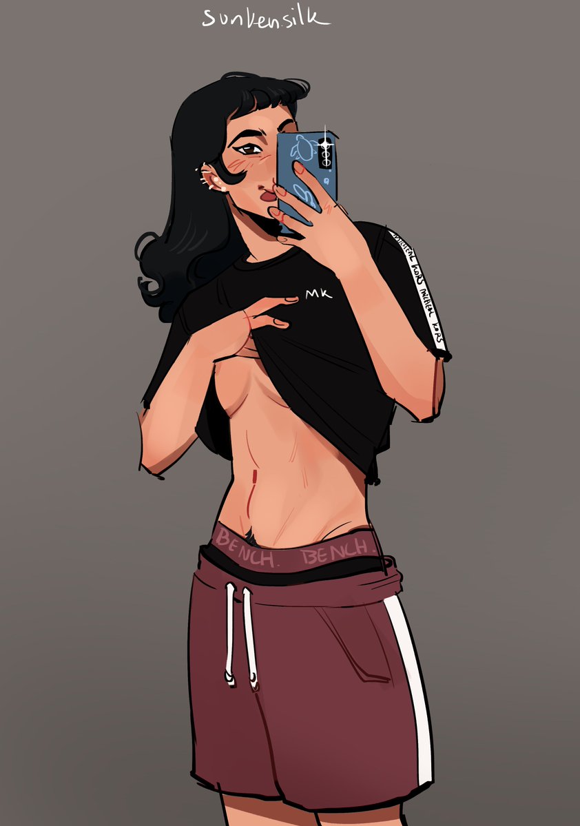 sunken_silk's tweet image. zoey sending her gfs her fit