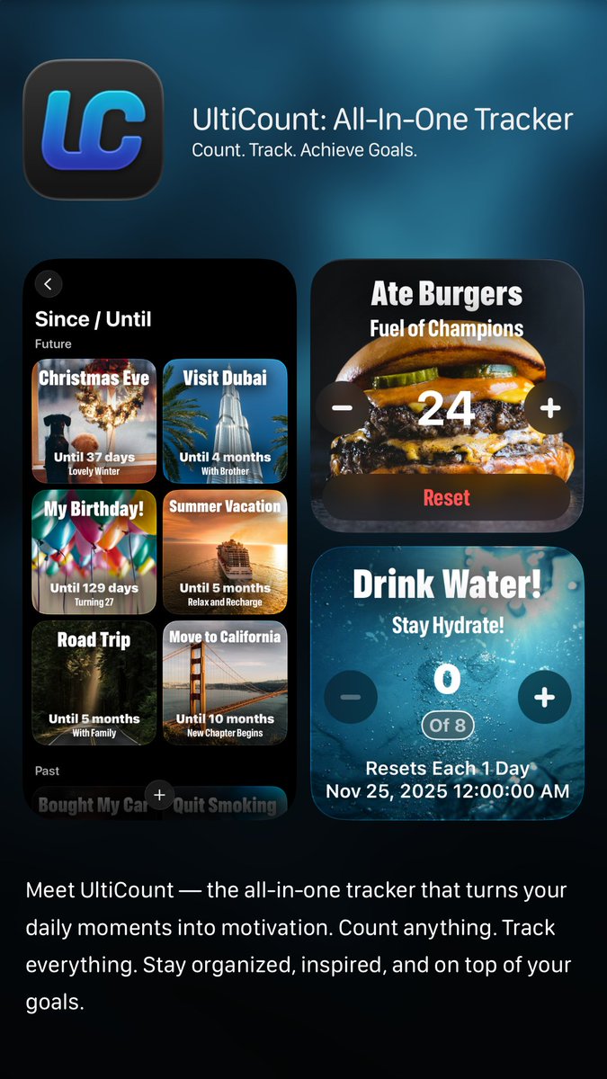 Travgalax72913's tweet image. Available now!

apps.apple.com/pl/app/ulticou…

#iosdevelopers
#indiedev 
#SwiftUI 
#iosapp