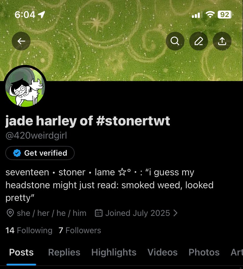 420weirdgirl's tweet image. quite literally brand new oomfs… don’t forget me… there’s so many jesse’s on here i wanted to be #special