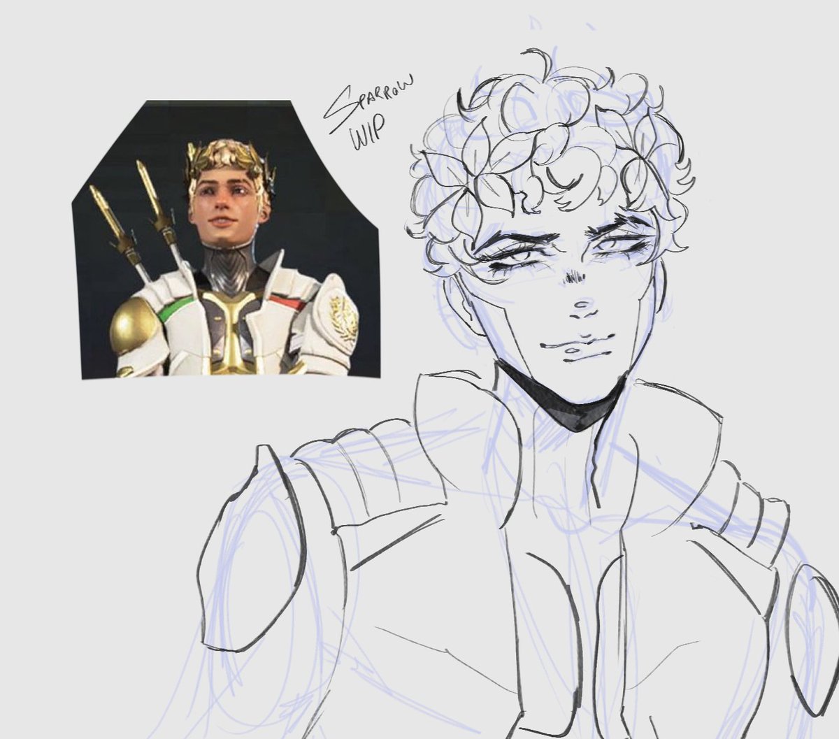 lonkuuu's tweet image. for honor, and for victory - wip #SPARROW #eneadavideguarino #sparrowapexlegends