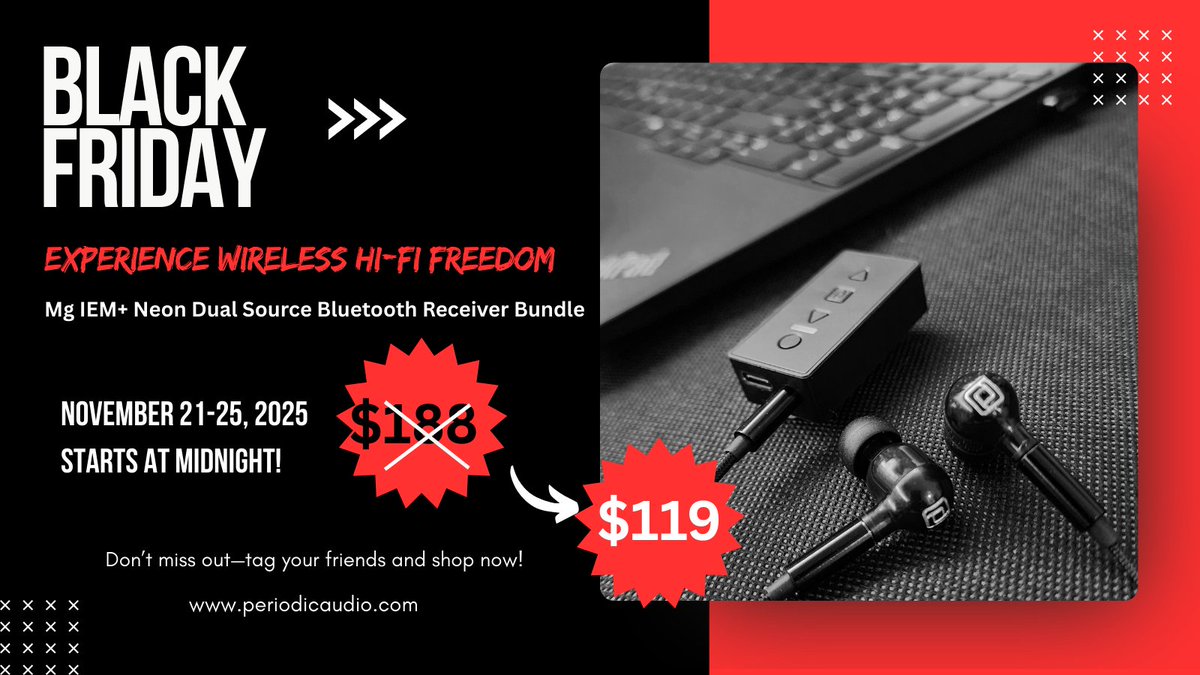 periodicaudio's tweet image. Our Neon Bluetooth Receiver: big power, great sound, long battery life, tiny size. Free yourself from the cord. 

periodicaudio.com/product/neon-d…

#Bluetooth #Headphones #Audiophile