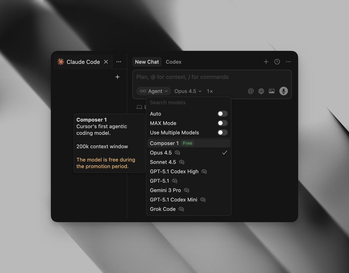 Cursor propose désormais Claude Opus 4.5 à un prix réduit, comparable à celui de Sonnet – une véritable aubaine !
Et il