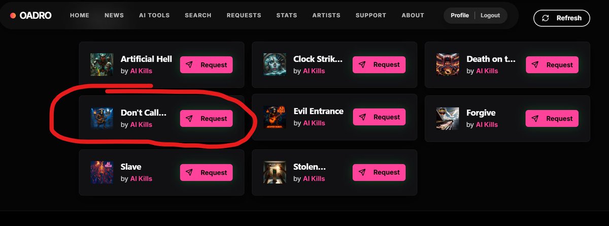 "Don't Call Me Bro" AI Kills only 70s Disco/Funk song -- the most requested encore song on the current Reaper Robot tour, btw -- is now at Oadro Radio. Request to listen here: oadro.com/requests #70s #disco #humor