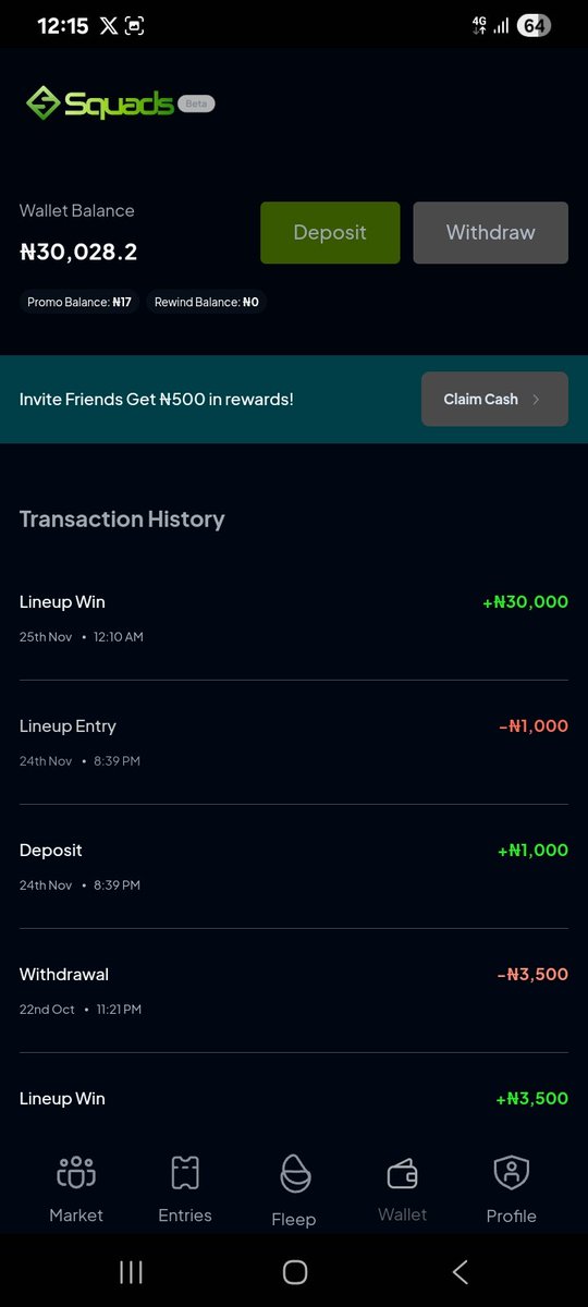 Damilare_Youngi's tweet image. Thank God for the red card. I just won 30k with my picks. Ya&apos;ll should join @SquadsDFS  with my promo code YOUN-JCL.